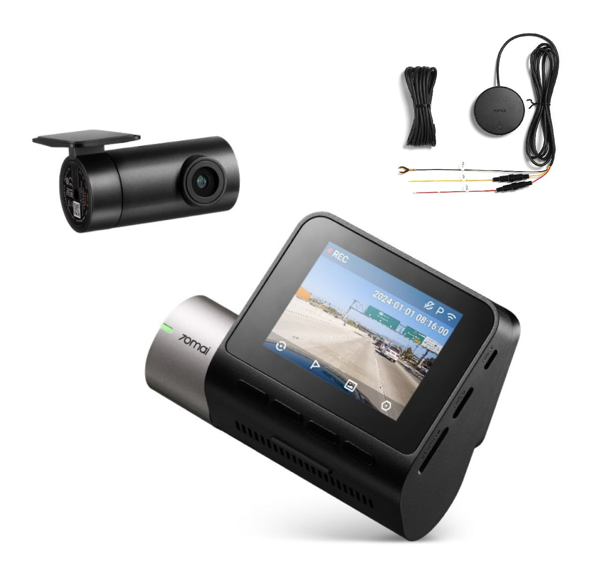 70mai A510 + RC11 Rear Cam + 4G Remote Hardwire Kit – Car