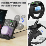 4-in-1 Wireless Charging Station For Mobile Phones, Watches & Buds