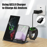 4-in-1 Wireless Charging Station For Mobile Phones, Watches & Buds