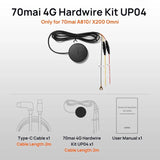 70mai A810 4K HDR + RC12 Rear HDR Dash Cam + 4G Hardwire Kit - Car Wireless Mobile Phone Chargers