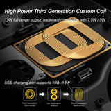 Car Wireless Audi RS4 RS5 Mobile Phone Charger 2019-2023 - Car Wireless Mobile Phone Chargers