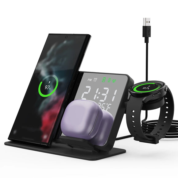 4-in-1 Wireless Charging Station For Mobile Phones, Watches & Buds