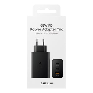 Samsung 65W Trio Fast Charger for EU Mobile Phones & Tablets