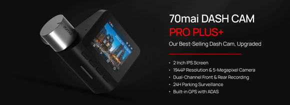 70mai A500S Pro Plus Dashcam - 2K video dash camera from 70mai