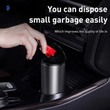 Baseus Metal Car Trash Can - Ashtray - Storage Box