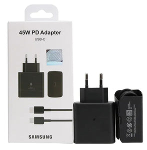 Samsung 45W Super Fast Charger for Galaxy S22 S23 Ultra Fold 4 Flip 4 - Car Wireless Mobile Phone Chargers