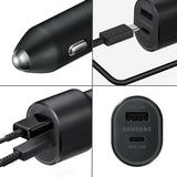 Samsung 45W Car Super Fast Charger For Smartphones & Tablets - Car Wireless Mobile Phone Chargers
