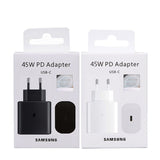 Samsung 45W Super Fast Charger for Galaxy S22 S23 Ultra Fold 4 Flip 4 - Car Wireless Mobile Phone Chargers