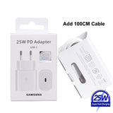 Samsung 25W Fast Charger for EU Mobile Phones & Tablets - Car Wireless Mobile Phone Chargers