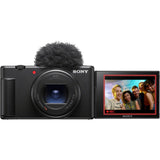 Sony ZV-1M2 Digital Vlogging Camera & GP-VPT2BT Shooting Grip Bundle - Car Wireless Mobile Phone Chargers