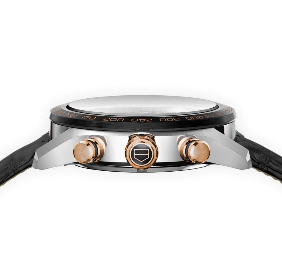 Tag Heuer Herrenuhr Carrera Heuer 02 Chronograph Rosegold
